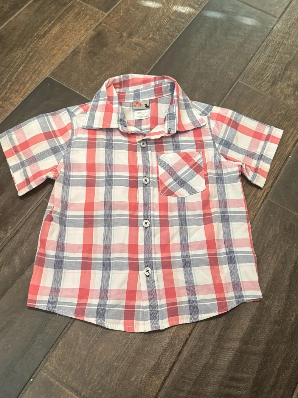 NWOT Dug Sport Boys Camp Shirt